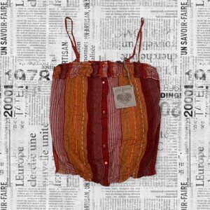 Women's Y2K Boho Striped Tank Top